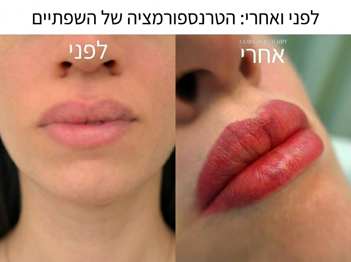 ליפ בלאש 2 - לפני ואחרי